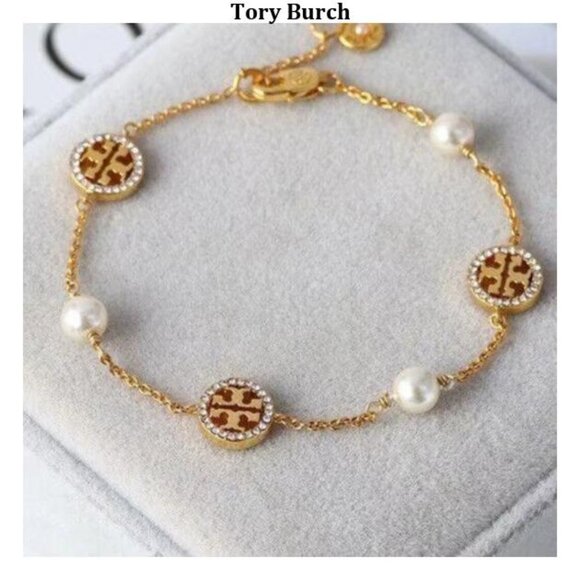 Tory Burch paved pearl bracelet - Picture 1 of 4